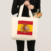 Grand Tote Bag Drapeau espagnol (Devant (produit))
