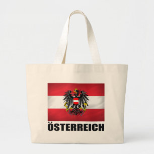 Grand Tote Bag Drapeau et manteau des bras autrichiens
