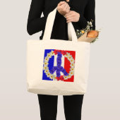 Grand Tote Bag drapeau français (Devant (produit))