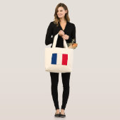 Grand Tote Bag Drapeau France (Devant (modèle))
