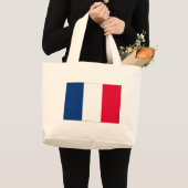 Grand Tote Bag Drapeau France (Devant (produit))