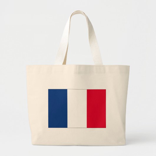 Grand Tote Bag Drapeau France (Devant)
