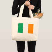 Grand Tote Bag drapeau irlandais (Devant (produit))