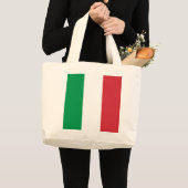 Grand Tote Bag Drapeau Italie (Devant (produit))