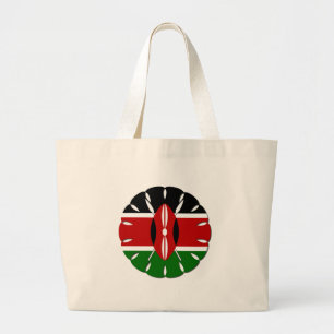 Grand Tote Bag Drapeau Jambo Kenyan