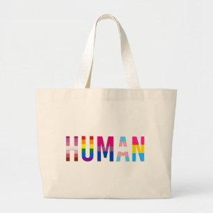 Grand Tote Bag Drapeau LGBT HUMAN Mois Gay pride Transgenre