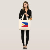 Grand Tote Bag Drapeau philippin (Devant (modèle))