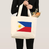 Grand Tote Bag Drapeau philippin (Devant (produit))