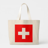 Grand Tote Bag Drapeau Suisse (Dos)