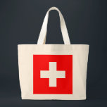 Grand Tote Bag Drapeau Suisse<br><div class="desc">Drapeau Suisse</div>