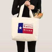 Grand Tote Bag Drapeau texan natif de 7e génération (Devant (produit))