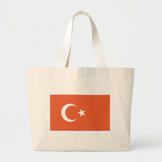 Grand Tote Bag Drapeau turc (Devant)