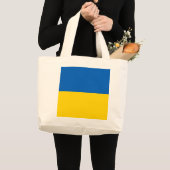 Grand Tote Bag Drapeau ukrainien (Devant (produit))