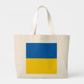Grand Tote Bag Drapeau ukrainien (Dos)