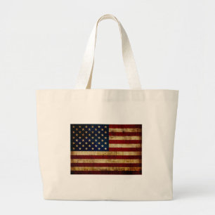 Grand Tote Bag Drapeau USA / Grunged