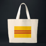 Grand Tote Bag Drapeau vietnamien du sud - đỏ de sọc de Ba de<br><div class="desc">Drapeau vietnamien du sud - đỏ de sọc de Ba de vàng du Vietnam Cờ - drapeau du Vietnam du Sud - drapeau vietnamien du sud - drapeau de la République du Vietnam (drapeau d'héritage et de liberté - cờ Tự de Lá faites le và Di Sản) - hòa de...</div>