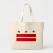 Grand Tote Bag Drapeau Washington DC (Devant)