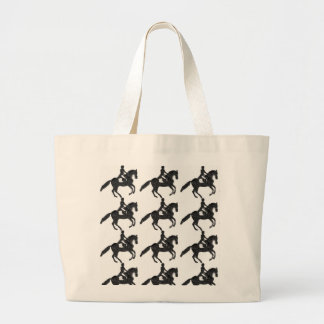 Grand Tote Bag Dressage Fourre-tout enorme - cheval de mosaïque