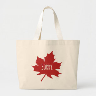 Grand Tote Bag Drôle Canadien