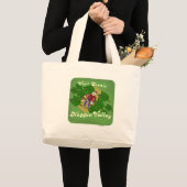 Grand Tote Bag Drôle Nappin Valley Cher Voyage Slogan (Devant (produit))