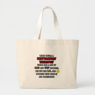 Grand Tote Bag Drôle Respiratoire Thérapeute ... OMG WTF LOL