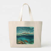 Grand Tote Bag Dry Tortugas Parc National Floride Turtle (Dos)
