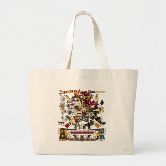 Grand Tote Bag Dualité aztèque (Devant)