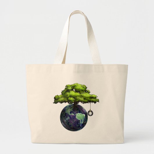Grand Tote Bag EarthTree (Devant)