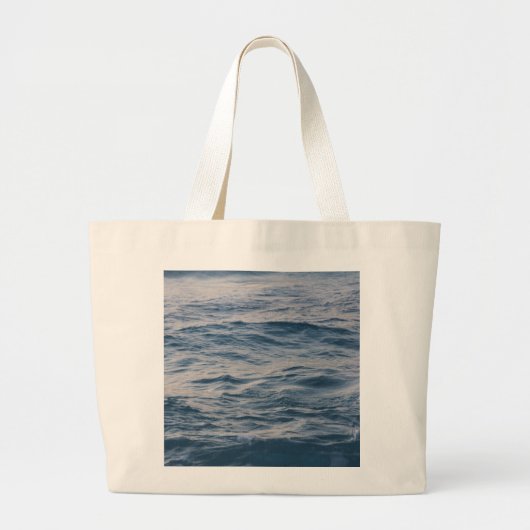 Grand Tote Bag Eau de mer de près (Devant)