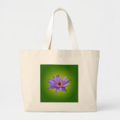 Grand Tote Bag Eau Lily Étang Aquatique Purple Fleurit (Devant)