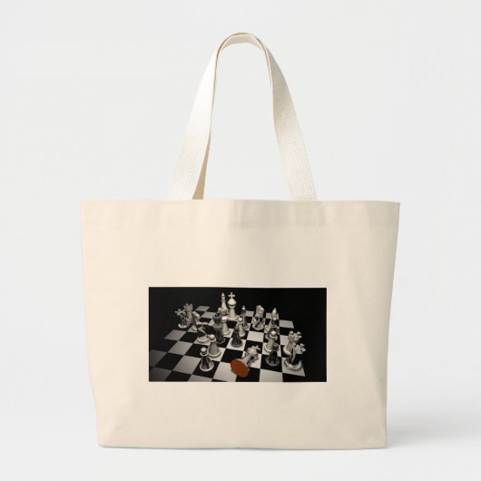 Grand Tote Bag Échecs (Devant)