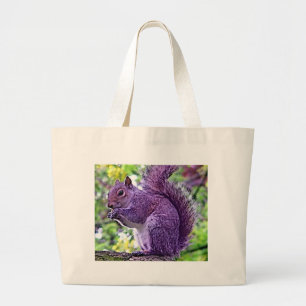 Grand Tote Bag Écureuil pourpre