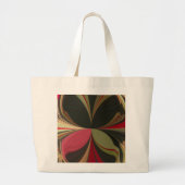 Grand Tote Bag Edgy Earth Kaleidoscope Art (Devant)