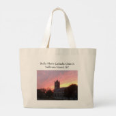 Grand Tote Bag Église catholique de Stella Maris (Dos)