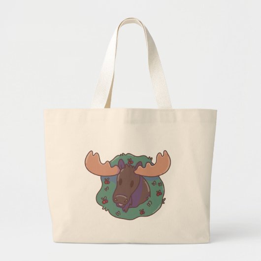 Grand Tote Bag Élan de Noël (Devant)