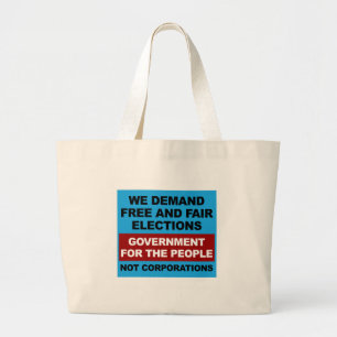 Grand Tote Bag Élections libres et équitables