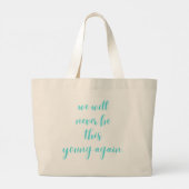 Grand Tote Bag Élégante typographie (Dos)