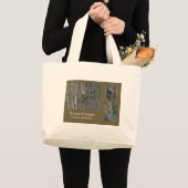 Grand Tote Bag Éléments de coordination des oiseaux chanteurs Bro (Devant (produit))