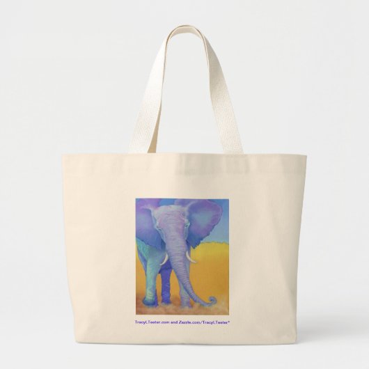 Grand Tote Bag éléphant (Devant)