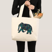 Grand Tote Bag Éléphant d'onyx (Devant (produit))