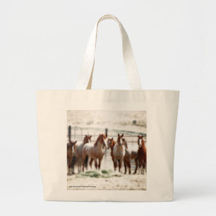 Grand Tote Bag Éléphant Fourre-tout de chevaux