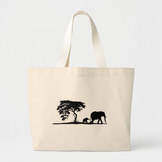 Grand Tote Bag Éléphants (Devant)
