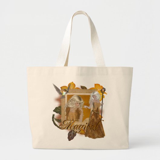 Grand Tote Bag Elf Designs :: Magique par MarloDee (Devant)