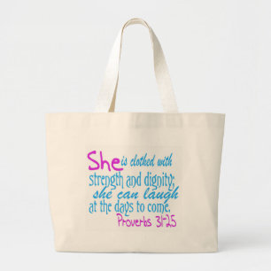 Grand Tote Bag Elle est vêtue avec la force et la dignité
