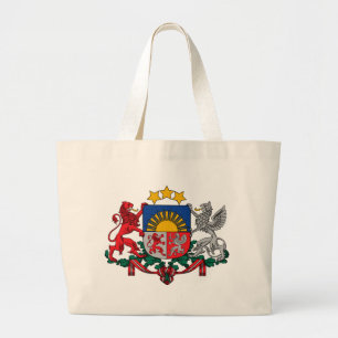 Grand Tote Bag emblème de la Lettonie