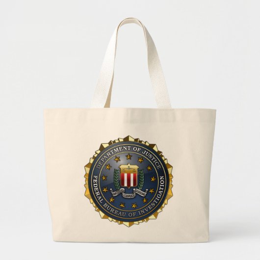 Grand Tote Bag Emblème du FBI (Devant)