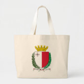 Grand Tote Bag emblème malta (Devant)
