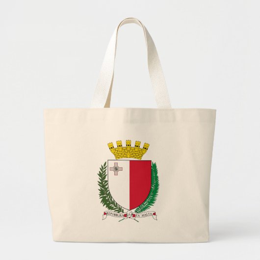 Grand Tote Bag emblème malta (Devant)