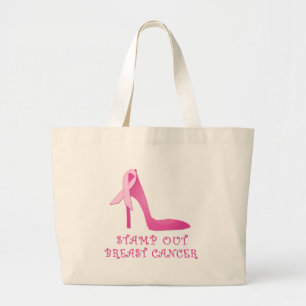 Grand Tote Bag Emboutissez les produits de cancer du sein