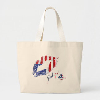 Grand Tote Bag Embrassez le drapeau des Etats-Unis